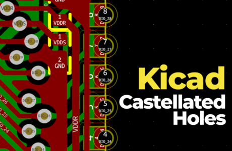 kicad создание castellated holes